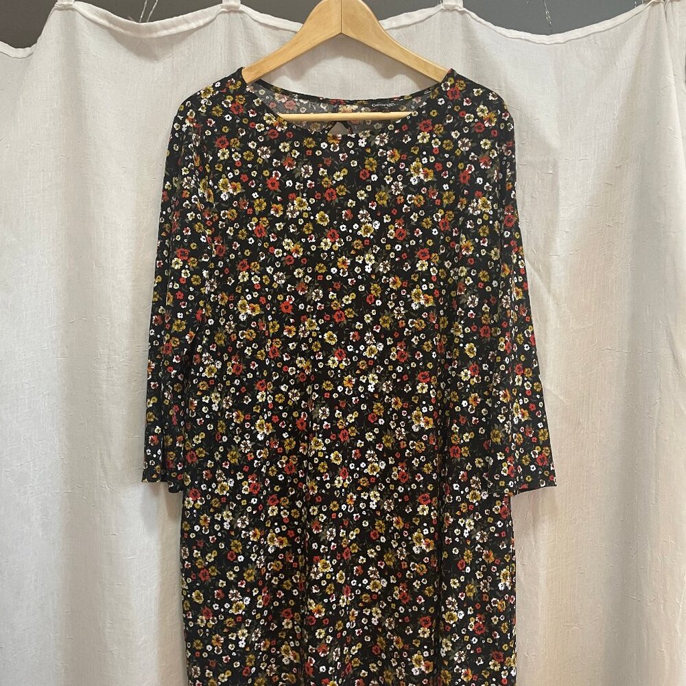 Flower Print Swing Dress